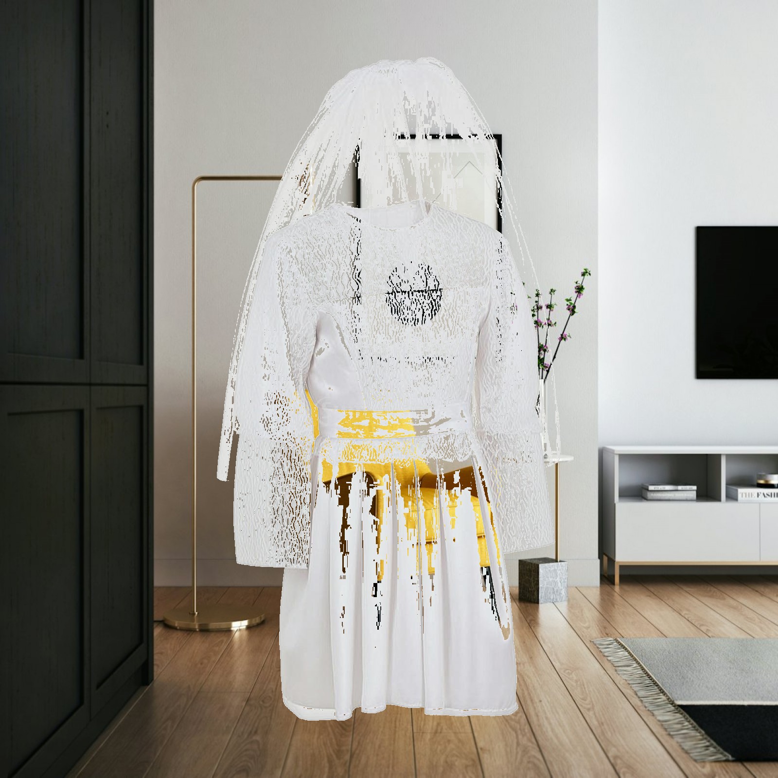 Costume Accessories Set Women  - Lace Dress ulasan dan harga