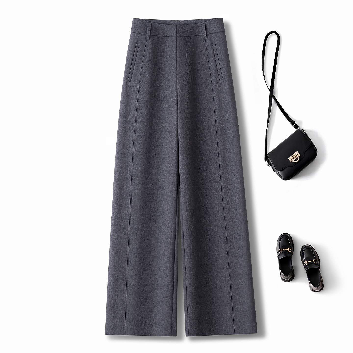 Women's Tailored Wide Leg Pant - Tailored Trouser Wide ulasan dan harga