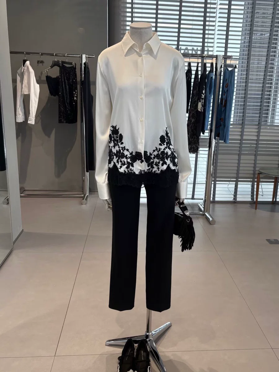 High Quality Silk Satin Women' - Silk Blouse ulasan dan harga