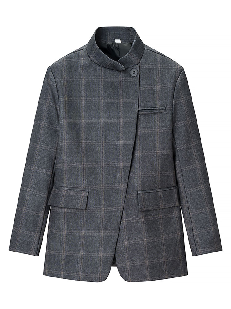 HH Women Fashion Plaid Blazer  - Womens Blazer ulasan dan harga