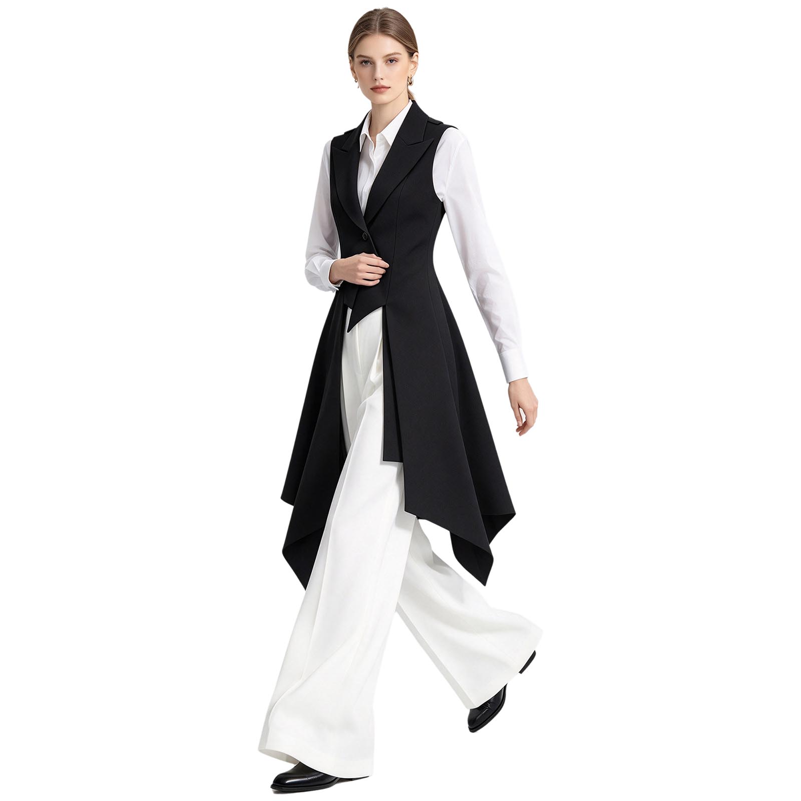 Women Tailcoat Blazer Jacket V - Womens Blazer ulasan dan harga