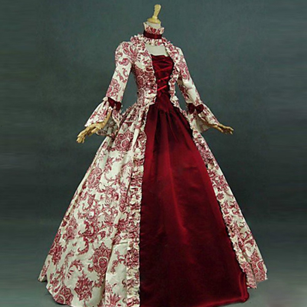 Printed Long Sleeve High Waist - Evening Gown ulasan dan harga