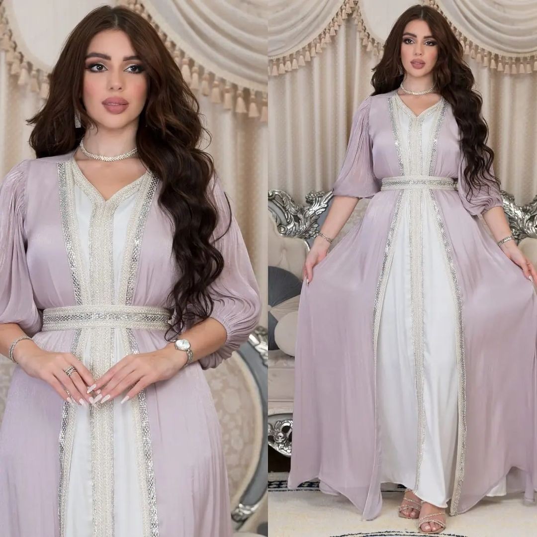 Lavender Sequin Dress V Neck P - Formal Dress ulasan dan harga